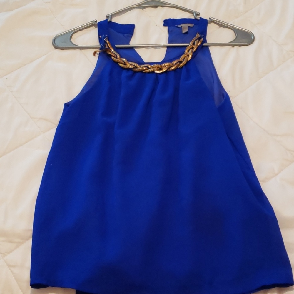 Royal blue top